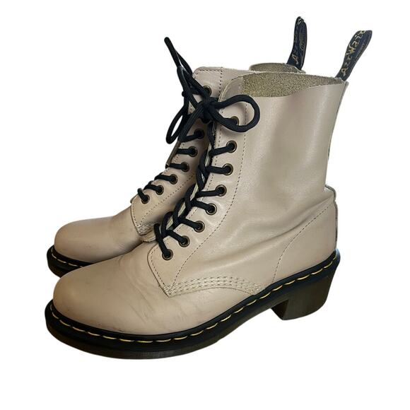 Dr. MartensWomen's Size 9 Clemency Boots Tan Leather Combat Platform Heel